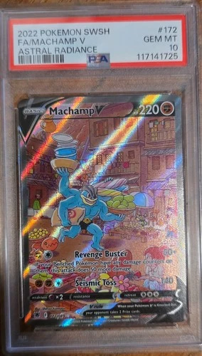 Pokemon Machamp V Astral Radiance Full Alt Art #172 PSA 10 Gem Mint