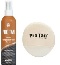 Pro Tan Overnight Competition Color Base Coat Original Suntan Brown Body Spray