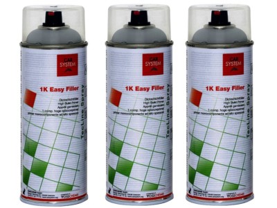 3x Spraydose 400ml CS 1K Easy Filler Dickschichtfüller Grau Grundierung Autolac