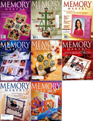 8 Issues of ''Memory Makers'' magazine ~ creative ideas for scrapbooks and albums