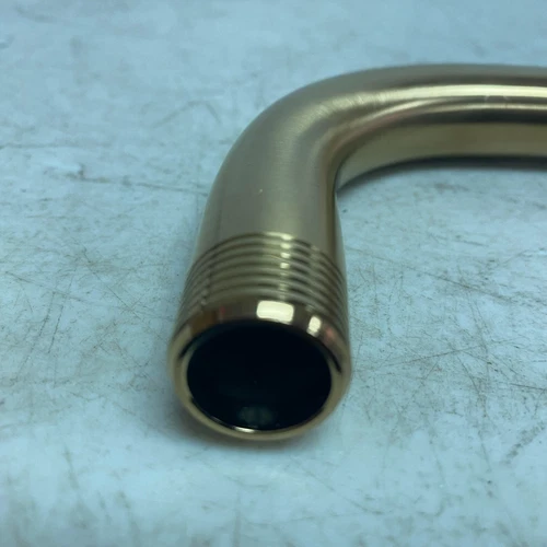 Signature Hardware 12" Shower Arm & Flange Brushed Gold SHRSA123BG - Picture 13 of 15