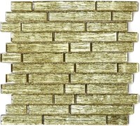 Glasmosaik Gold KüChewand Fliesenspiegel Wand Wc Bad Art: WB86-8CGO| 1 Matte