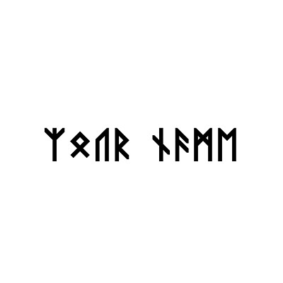 Personalised Viking Rune Vinyl Decal Sticker Wall Door Box Car Laptop PC Game
