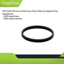 M39 Lens to M42 Screw Step Up Adapter Ring for Leica M39 Lens to M42 Camera