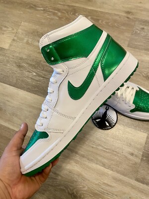Nike Air Jordan 1 High G Retro Metallic Pine Green Golf
