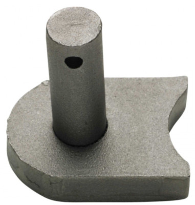 Paar Torhaken zum Schweißen mit Radius Endfuß (19 mm) 3/4'' selbstfärbend