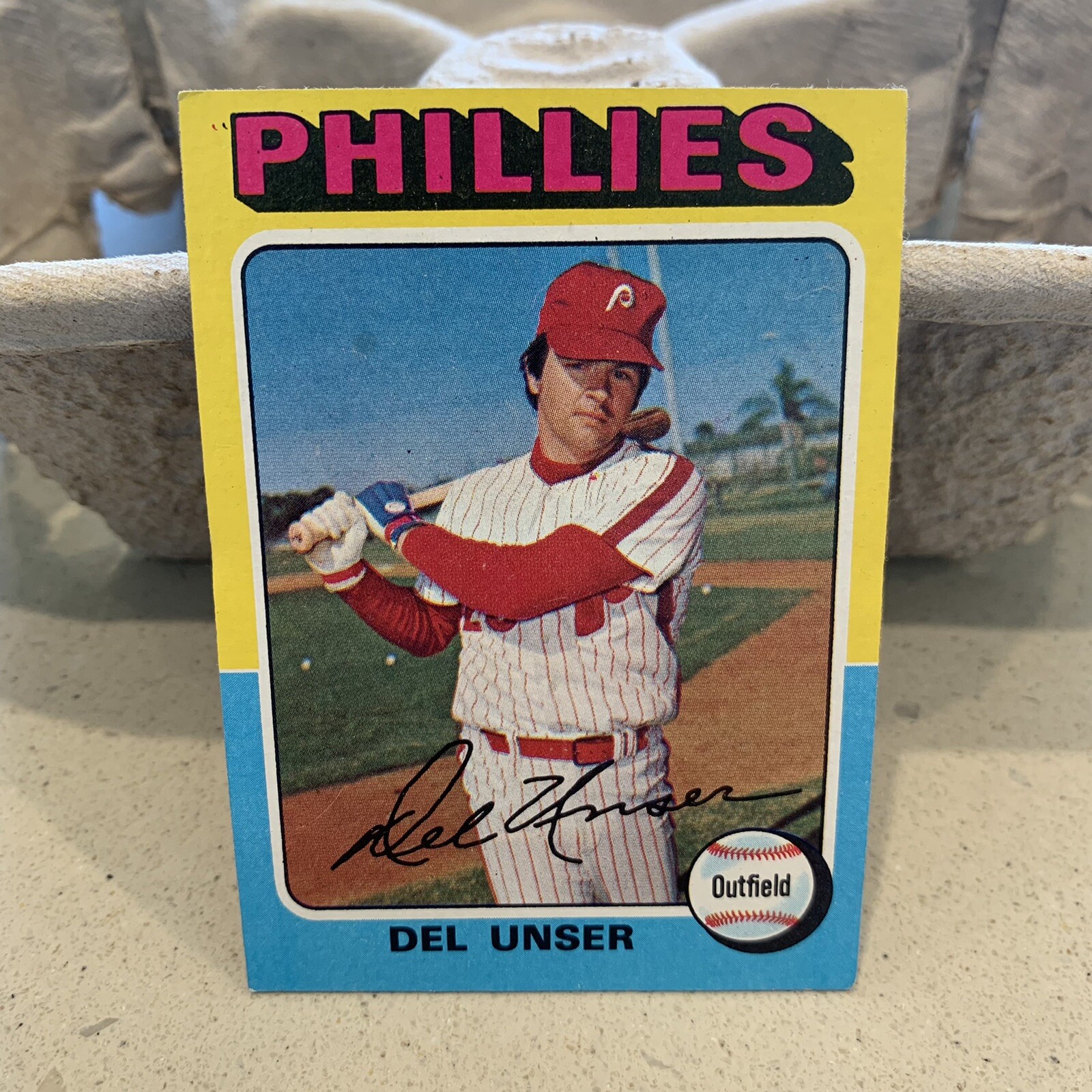 1975 Topps # 138 Del Unser Philadelphia Phillies Baseball Card | eBay