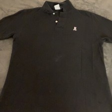 Psycho Bunny Classic Pique Polo Shirt Men Size 5 Medium Pima Cotton Diamond Knit