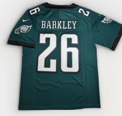 Large Saquon Barkley #26 Vapor FUSE Jersey Midnight Green Elite