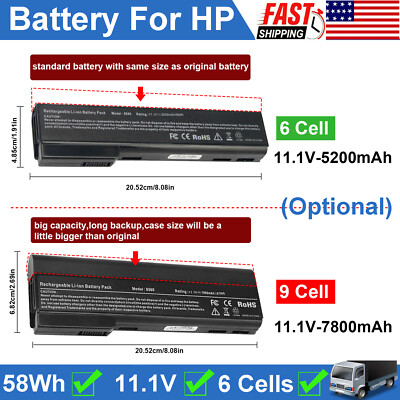  CC06 Battery For HP EliteBook 8460p 8460w 8470p ProBook 6360b 6460b 6470b 6560b