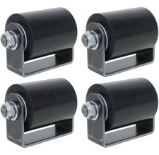 Slide Gate Roller 3" Inch Top Guide Rubber Rolling Metal Door Wheel  Lot 4