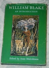 WILLIAM BLAKE - An Introduction, Anne Malcolmson, 1967 Illustrated Harback