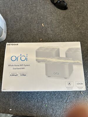 Netgear Orbi AC1200 Dual-Band Whole Home Mesh WiFi System RBK13 (3 Pack) Open Bx