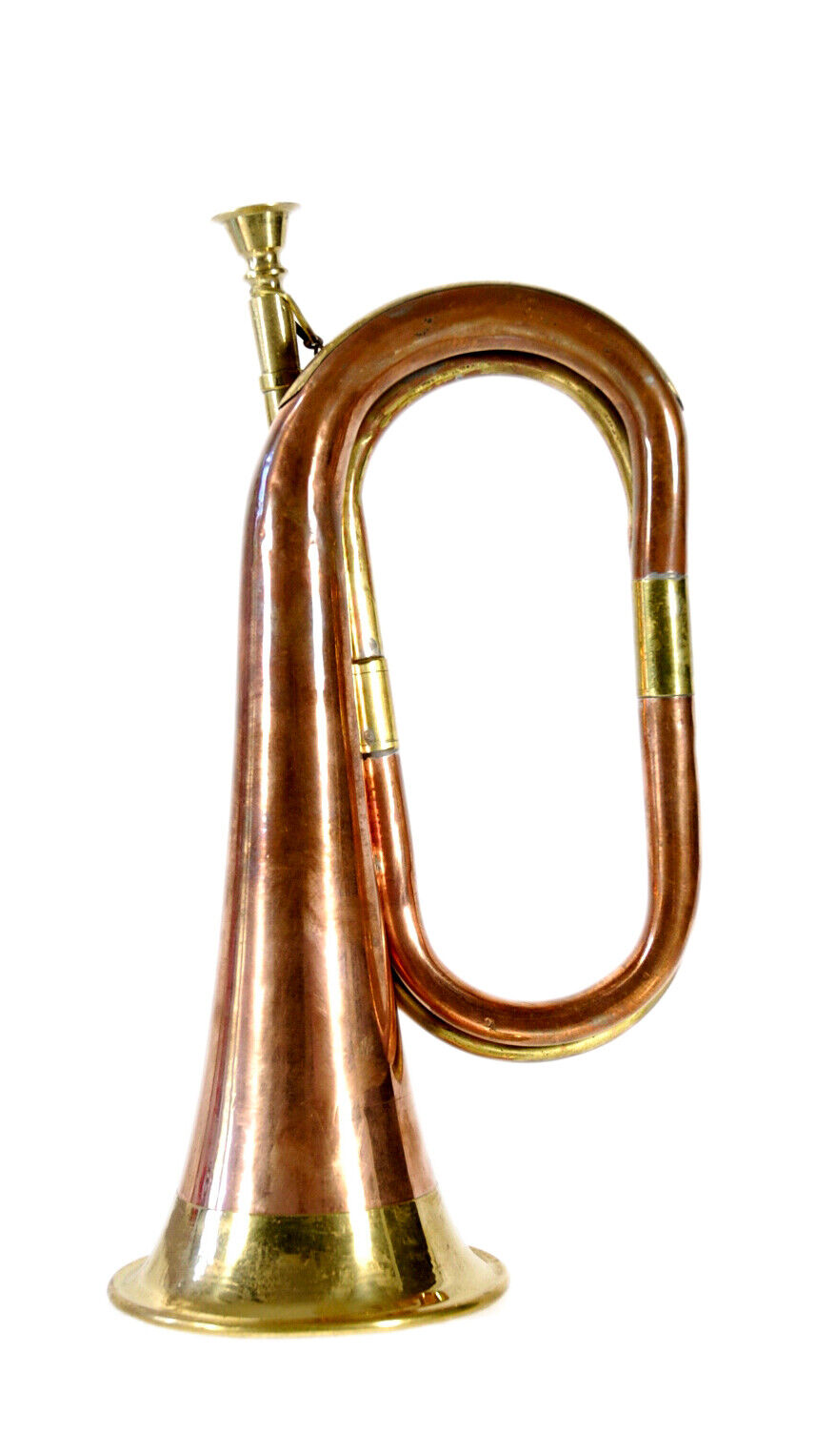 Bugle Trumpet Charm Music Band cheap Horn 11in Copper New York Mall Large Army Vinta
