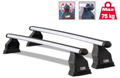 DACHTRÄGER ALUMINIUM PEUGEOT 307 KOMBI 5P. 2001 + SKITRÄGER 4 PAAR ICEBERG