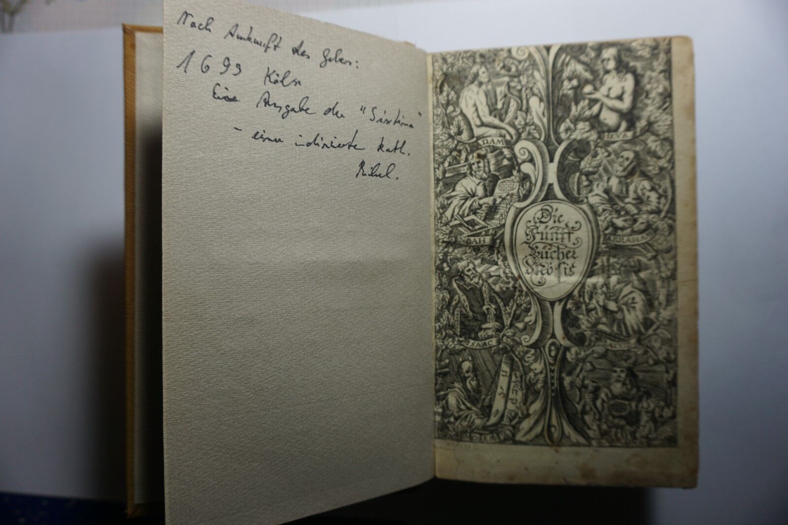 Bibel, Köln 1693 "Sixtina" - eine indizierte kath. Bibel