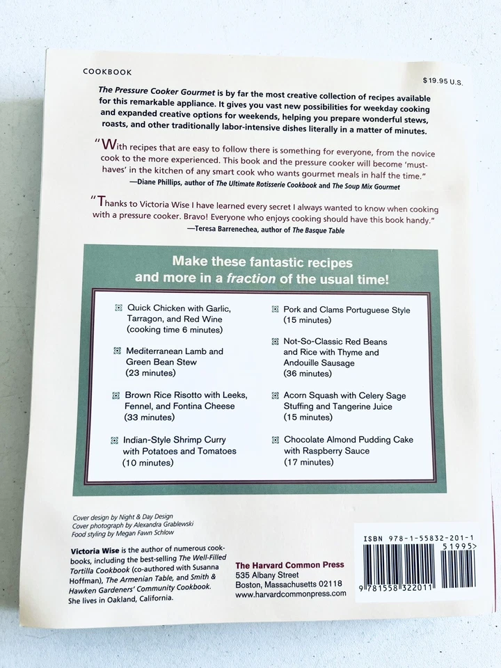 The Pressure Cooker Gourmet Cookbook (225 Recipes) - Image 2 of 3