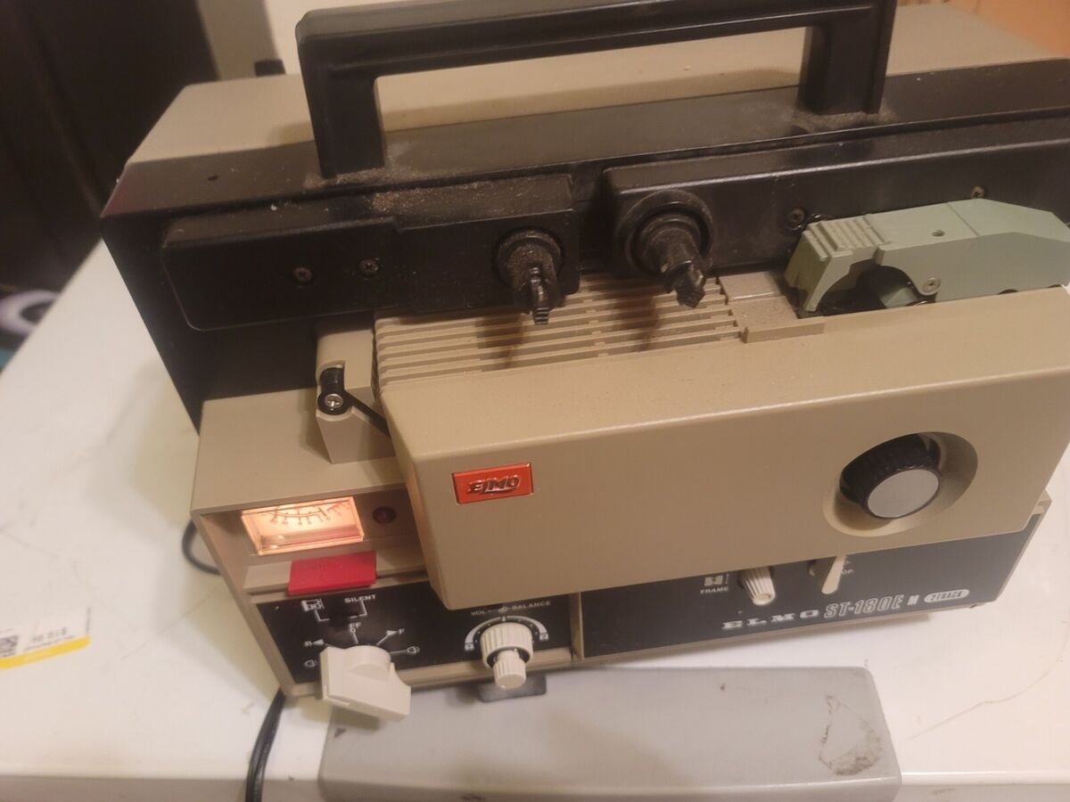Vintage Elmo ST-180 E 2 Track Super 8 mm Sound Movie Vintage Elmo ST-180 E 2 Track Super 8 mm Sound Movie