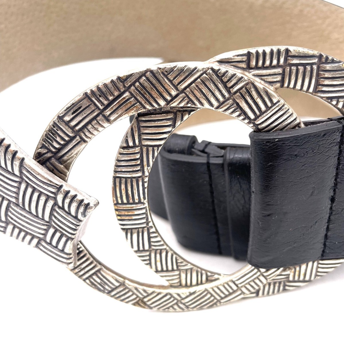 Chico\'s Textured Silver and Gold Belt Chico main image 4