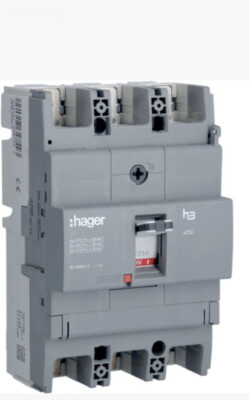 HAGER HHB125Z Gießgehäuse Leistungsschalter X250 3P 25kA 125A HHB125Z