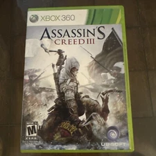 ASSASSIN'S CREED III 3 (MICROSOFT XBOX 360) GAME COMPLETE with MANUAL TESTED VG