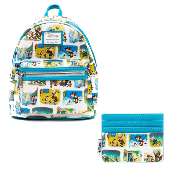 Loungefly Disney Pinocchio Little Golden Book Scenes AOP  display picture 3