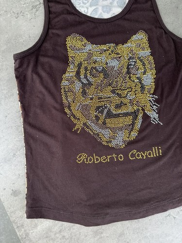 Roberto Cavalli Tank Top With Rhinestones Women`s Size Xs - 第 4/9 張圖片