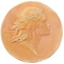 El Panel Decorativo De Terracota Italiana Primavera Para El Hogar Jardín Ø 36cm