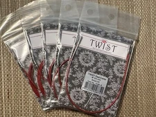 ChiaoGoo Red Twist Interchangeable Cables Small  8", 14", 22", 30", 37" or 50"