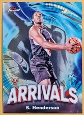 2023-24 Topps Finest Arrivals #A-8 Scoot Henderson ROOKIE Portland Trail Blazers