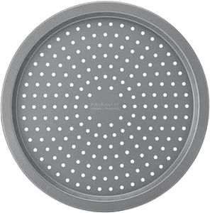 Nonstick Aluminized Steel Pizza Crisper, Dishwasher Safe, Contour Silver, 15.5 I