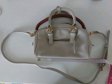 ZARA BORSA TRACOLLA BEGIE 100% VERA PELLE nuova Mai Usata
