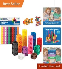 Montessori-Style MathLink Cubes: 100 Multicol...