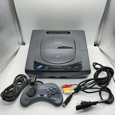 Sega Saturn Console & Controller Set Retro Used Tested with Cables