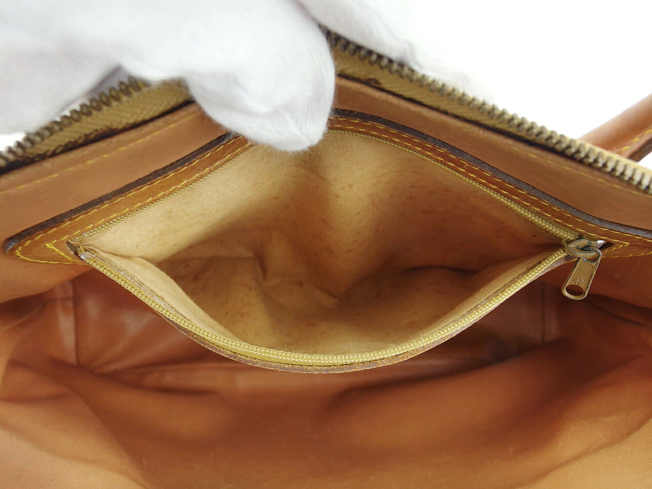 Prima Classe Handbag Map Pattern Beige Brown Wome… - image 7