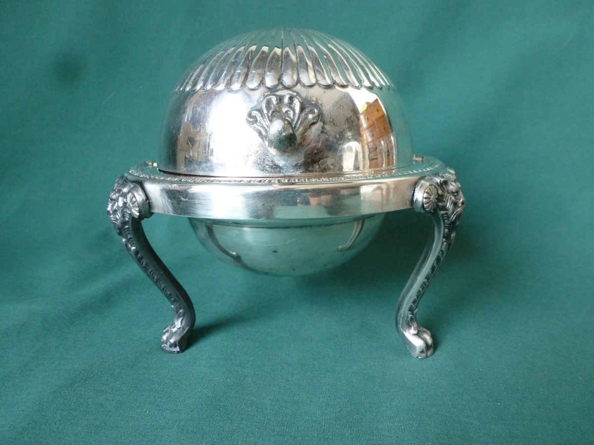 FB Rogers Silver Coin Antique US Silver-Plated Butter Dishes for