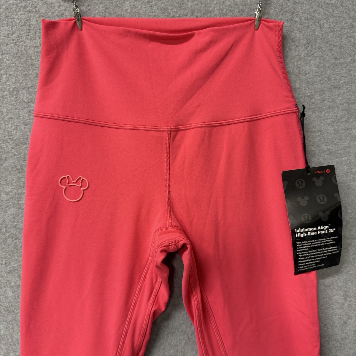 Lululemon x Disney Align HR Pant 25” Minnie Leggings Sz 6 Lipgloss