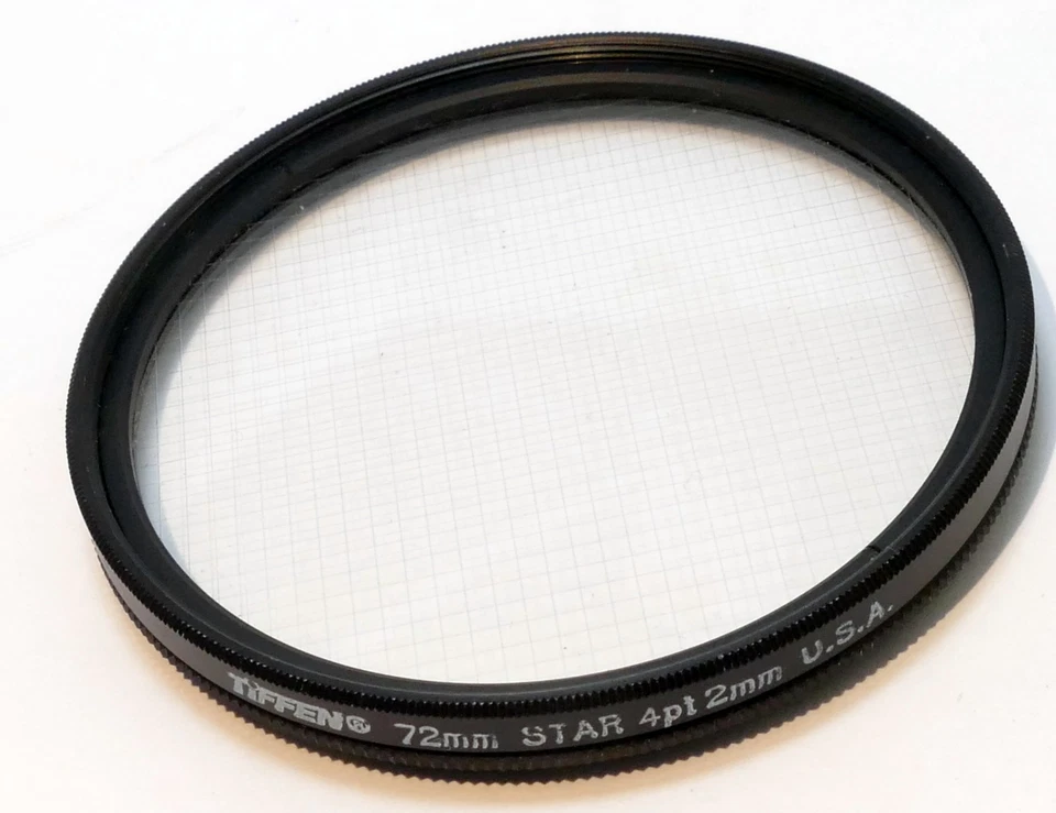 Tiffen 72mm Filter Star 4pt 2mm rotating adjustable CS Cross Screen made in  USA - Image 3 of 4