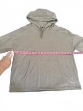 USA Pro Grey Oversized Hoodie Women’s Pullover Sweatshirt Loungewear UK