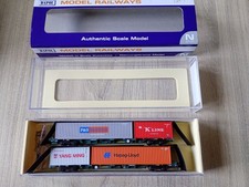 Dapol N Gauge NB-062H Freightliner Spine Wagons With Container's 