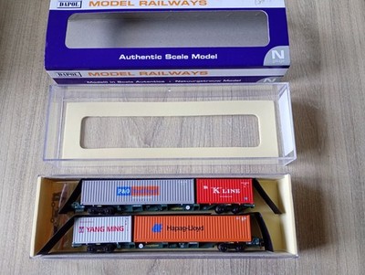 Dapol Spur N NB-062H Freightliner Wirbelsäulenwagen mit Containern 