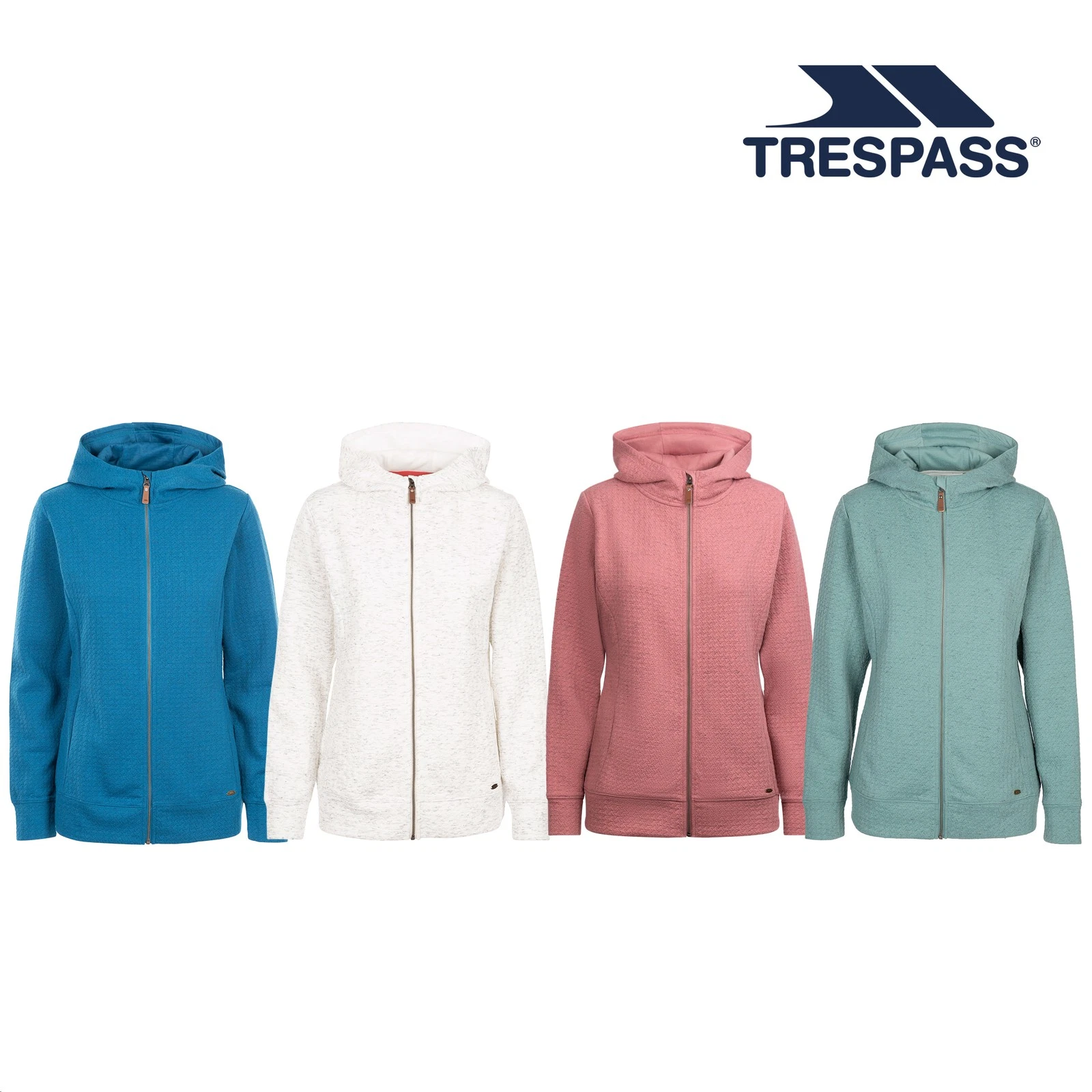 Trespass Womens Hoodie Full Zip 2 Hand Pockets Ladies Zipper Jumper Top Winnie
Opens in a new window