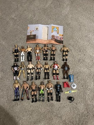 Huge Lot of 20 WWE Action Figures with Some Accessories Included Mattel Elite