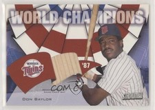 2002 Topps Stadium Club World Champions Relics Don Baylor #WC-DB 1o3