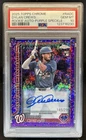 2025 Topps Chrome Dylan Crews Rookie Auto Purple Speckle Refractor #/299 PSA 10