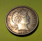 1892P Silver Barber Dime AU 260729