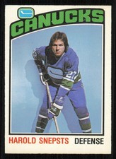 1976-77 O-Pee-Chee #366 Harold Snepsts - NRMT or better