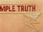Beaded FAITHFUL IN SIMPLE TRUTH Paper Punch Motto Sampler unique — photo 6