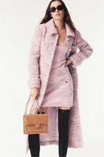 Chanel Long Pink Coat - 36
