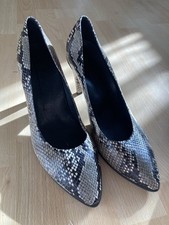 Ladies ECCO snake- skin effect high heel shoes - Size 7 (40) Worn Once